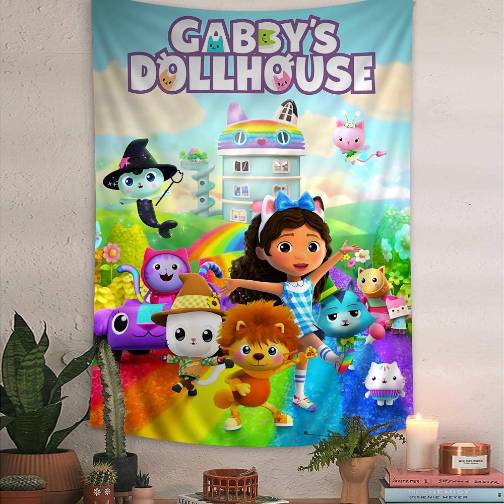 Funny Vintage GGabbys Classic Dollhouse Hippie Wall Hanging Tapestries Bohemian Wall Tapestries Mandala INS Home Decor