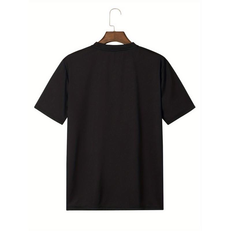 Men'S Black Graphic T-Shirt - Bold Lion Design, Soft Breathable Cotton Tee for Everyday & Formal Wear - Loose Fit Casual Shirt with Minimalist Style,