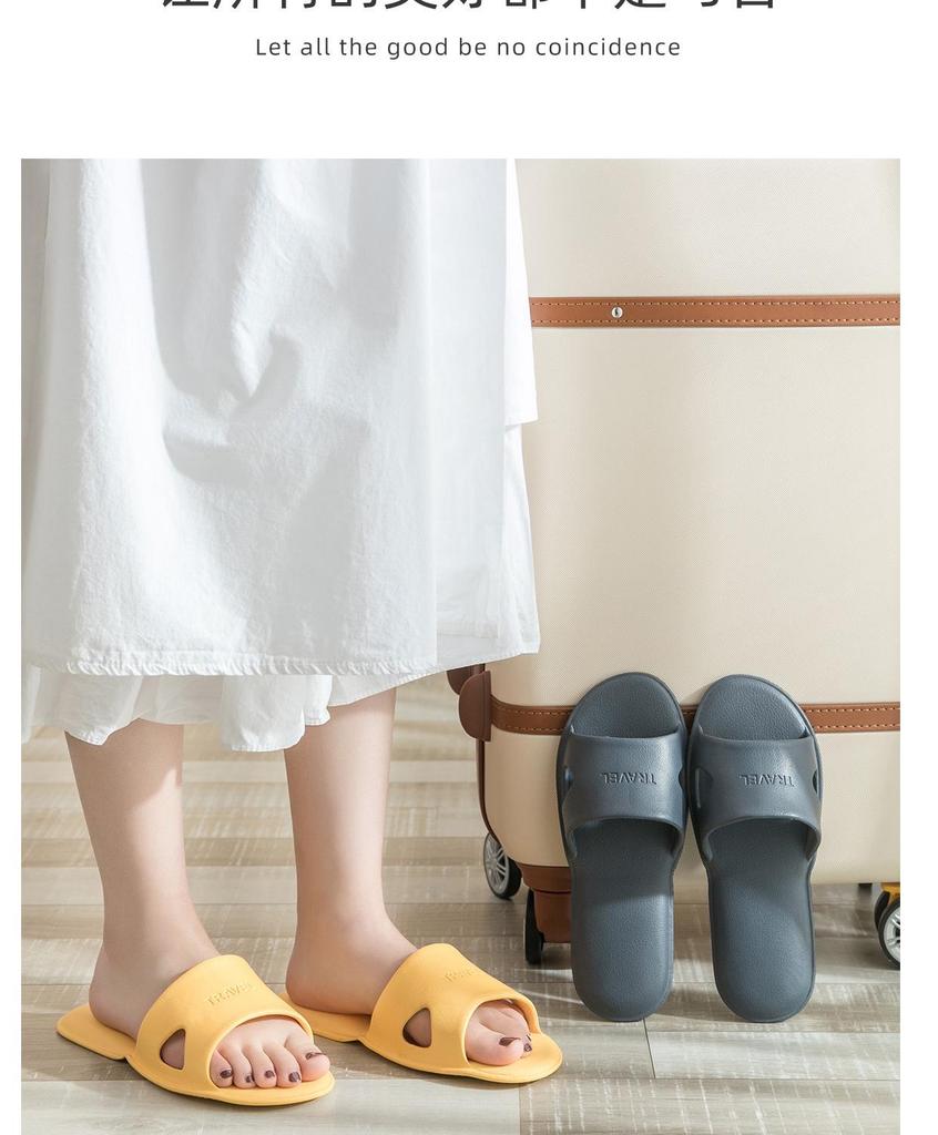 Unisex Non-slip Folding Bath Slippers for Home, Travel, and Hotels