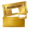 Golden Ticket Fun Fact Scratch Card DIY Gift - Discount Coupon & Greeting Card Combo
