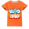 Children Cute Vlad Niki Clothes Kids Summer Fashion T-shirt Baby Boys Cartoon Tshirts Toddler Girls Short Sleeve Casual Tops