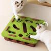Cat Play Felt Box - Self-Entertainment Maze Toy with Scratching Board Durable Non-Shedding Fun for Bored Cats & Kittens
