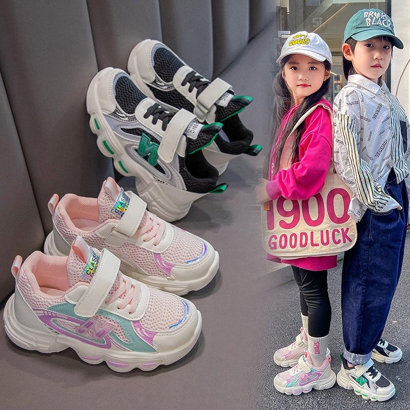 Детская обувь Детские кроссовки Весна Средняя Детская сетчатая обувь Девочки сетчатая — фото 12