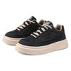 Lace-up PU Leather Women's Blue Boots Casual Summer Sneakers Woman Shoes 48 Sports Second Hand Super Deals Snackers