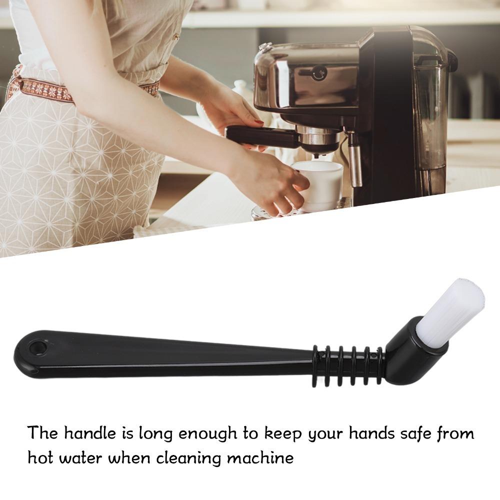 Nylon Bristle Coffee Machine Cleaning Brush Long Handle Grinder Brush Cleaner  Espresso Cleaning