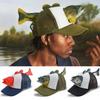 3D Fish Animal Trucker Hat Adjustable Fit Baseball Cap Funny Novelty Fishing Hat  For Men Women