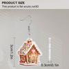 2D Flat 2pairs Christmas Candy House Acrylic Dangle Earrings, Perfect Gift for Women, Christmas Party Jewelry