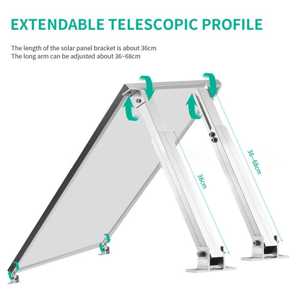Kurze Halterungen Endklemmen-Set Flachdachmontage Solarhalter
