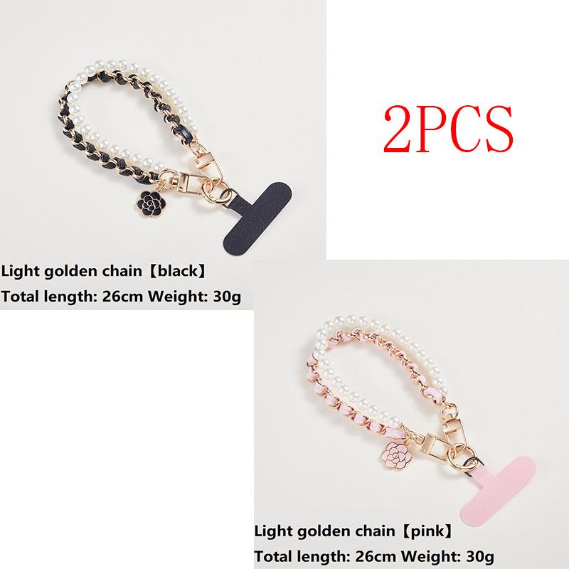 Loss Doll Hang Pearl Necklace Universal Mobile Phone Lanyard Cell Phone Wrist Strap Cell Telephone Chain Beads SJGS19