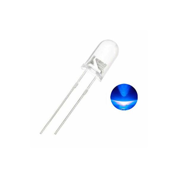 10 Stück Superhelle 5mm Runde LEDs – Wasserklar, Verschiedene Farben Wählbar