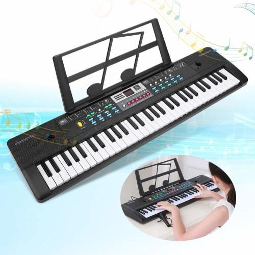 Hopcd Digital Piano, Beginner-Friendly, 61 Keys, Compact, Lightweight, Small, Educational Instrument, Piano Keyboard, Electronic Keyboard, Long-Lastin
