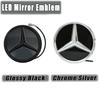 Adesivo de Carro Quente Para Mercedes Benz GLC X253 GLE W167 GLS X167 V W447 Emblema Estrela da Grade Frontal Logotipo Iluminado Preto Brilhante E