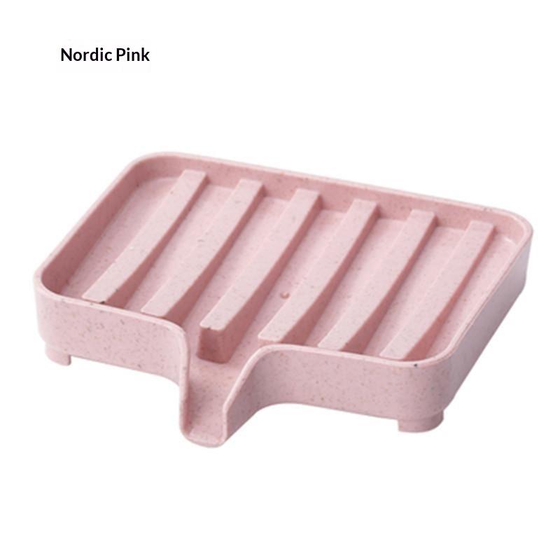 Soap Dish With Drain Soap Tray Shower Soap Storage Bathroom Accessories Multipurpose Household Soap Drain Rack
