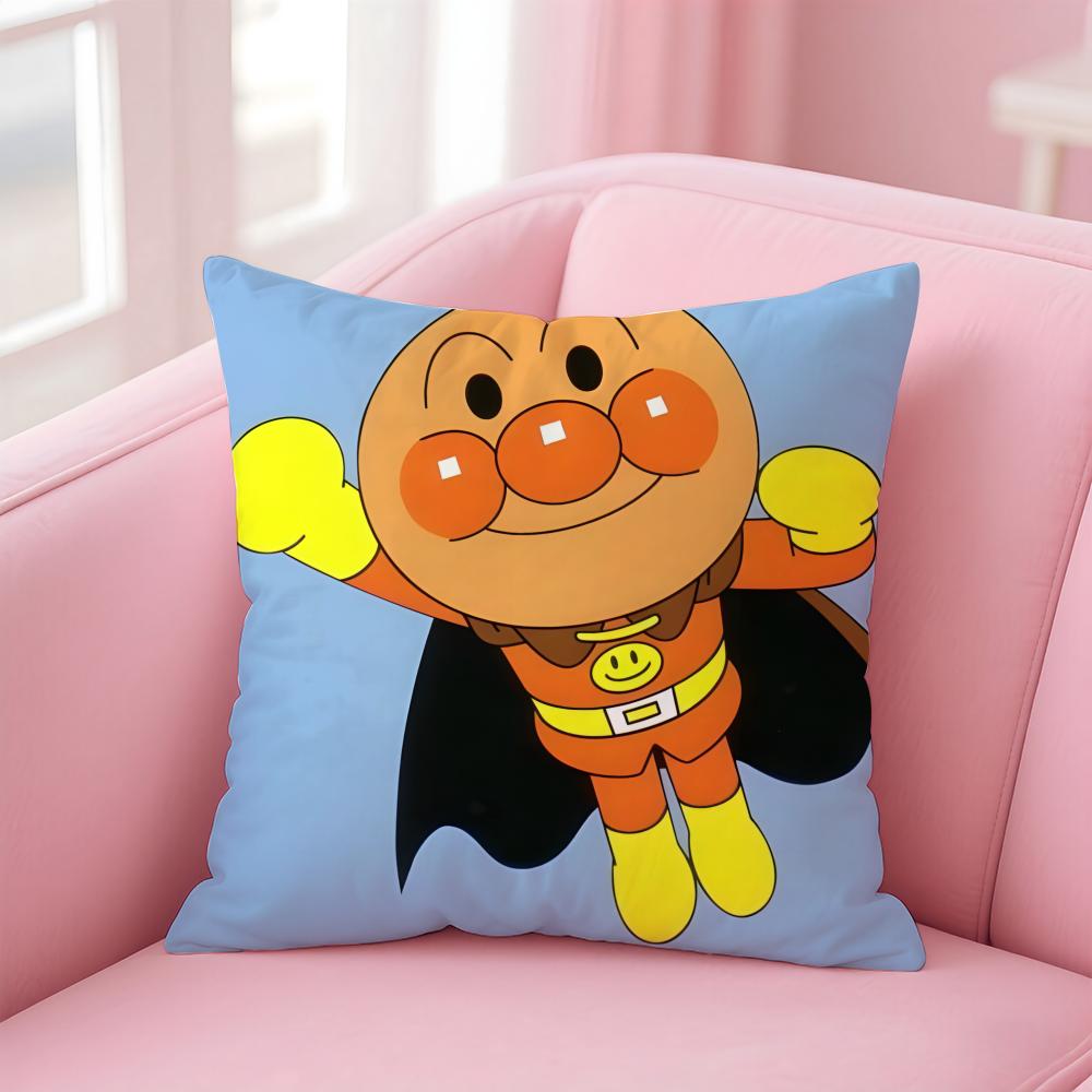 anime A-AnpanmanS Cushion Cover Comfortable Reversible Pillow Cover Ideal for Car Sofa Bedroom & Beyond