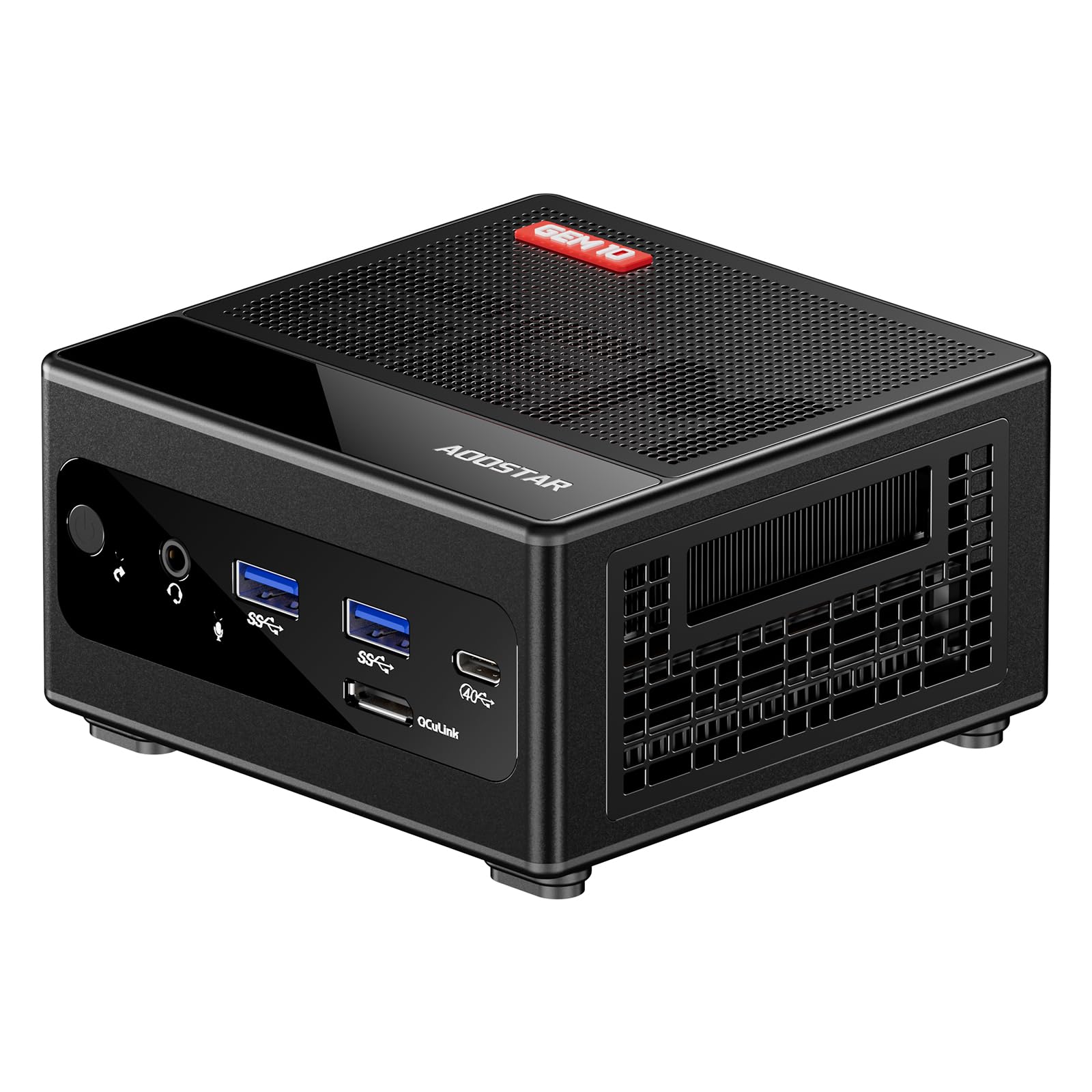 

AOOSTAR GEM10 Mini PC Ryzen 7 6800H 32GB 512GB SSD with OCuLink 3 PCIE SSD drive PC USB4 3 screen output supported LAN LPDDR5-6400MHz interface, 4.0