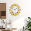 Modern Sunflower Wooden Wall Clock Silent, Battery Powered, Perfect for Living Room Youngsters' Room Decor