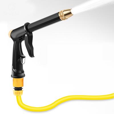 High Pressure Water Gun Nozzle - Car Washing Garden Hose Sprinkler With Foam Jug Quick Connector Faucet Joint