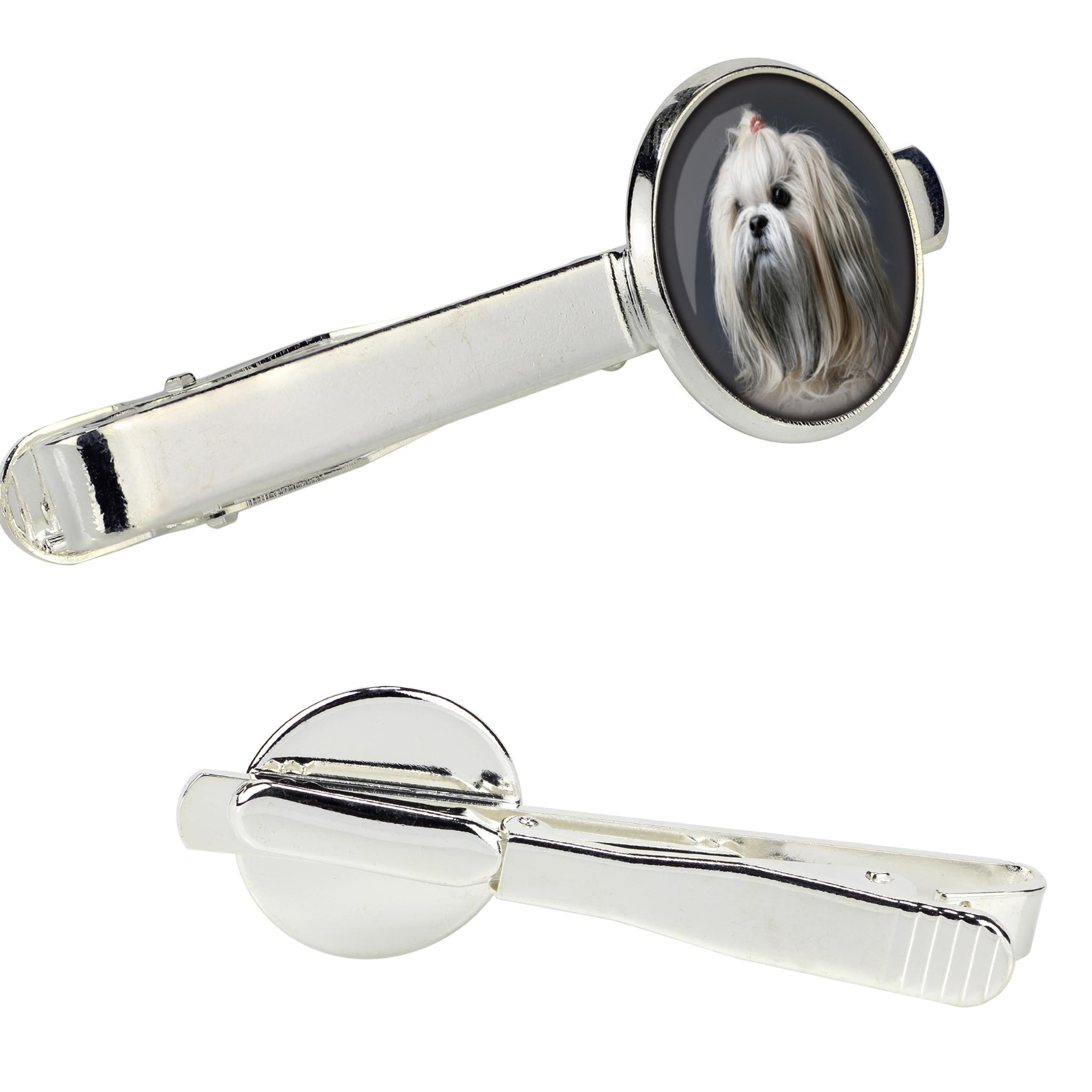 

Lhasa Apso - tie clip in a box, stylish tie, personalized jewelry from the Art-Dog brand