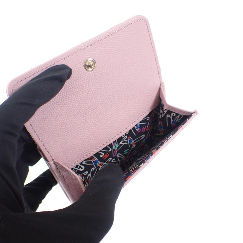 Chanel AP4084 Tri-fold Wallet Pink Women