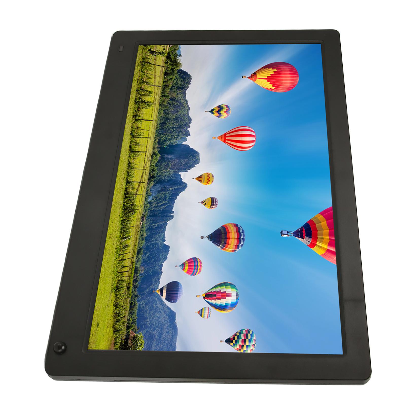 

15,6-дюймовая цифровая фоторамка с датчиком тела 16:9 IPS Дисплей 1920x1080 Поддержка Видео Звук Изображение US Plug чёрный