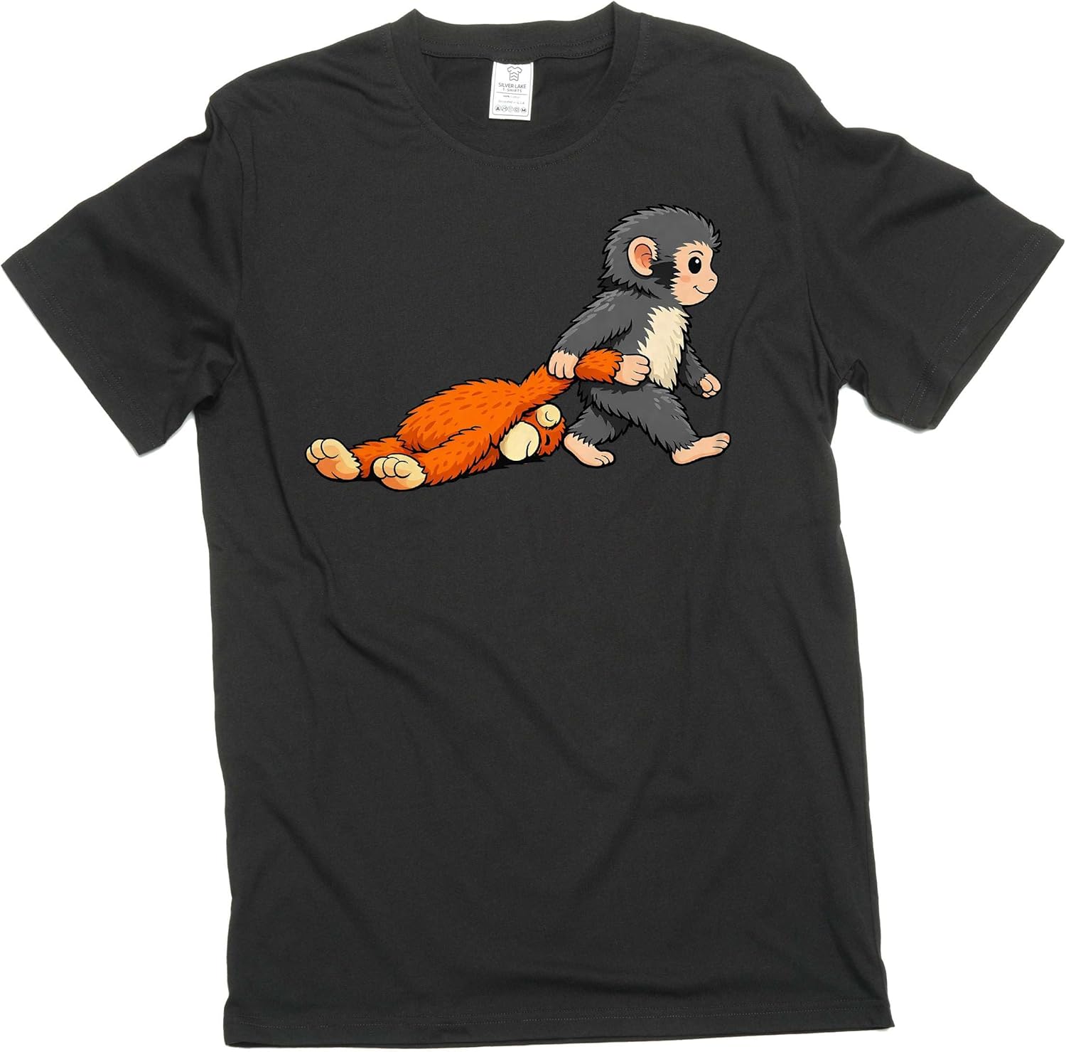 Baby Monkey Punch dragging Toy Cute Internet Vital Japan Zoo tee Shirt S разноцветный