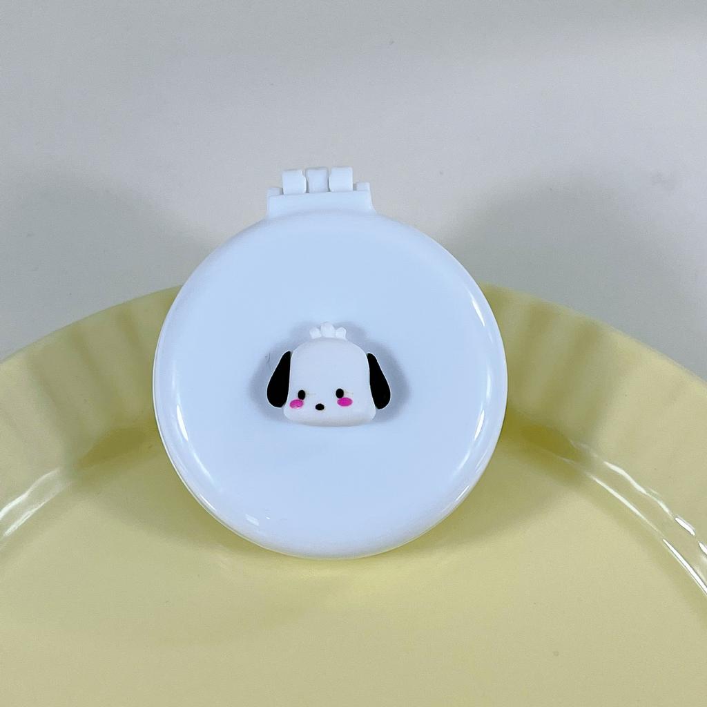 Pieptene pliabil cu desene animate drăguț cu oglindă cosmetică pentru fete Pernă de aer Masaj Pieptene portabil Machiaj pentru copii Machiaje Jucării Cadouri