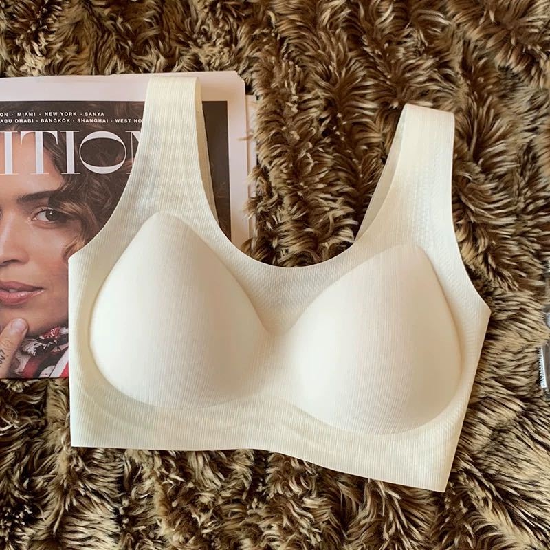 South East Asia Vietnam Thailand Women Traceless Vest Comfortable Gathering Side Collapse Bra Cover