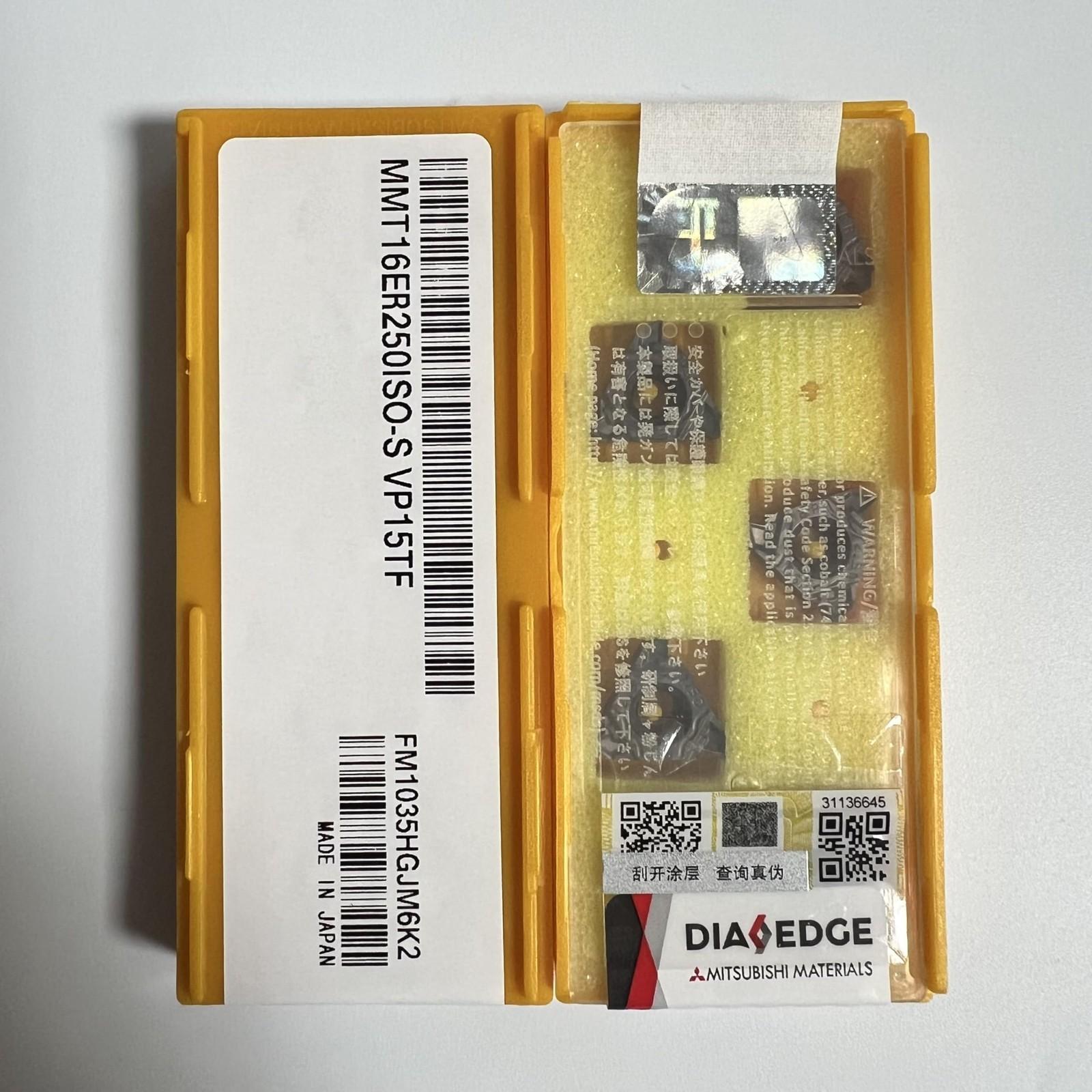 

MITSUBISHI / MMT16ER250ISO-S VP15TF / Carbide CNC Blade 10 Pcs