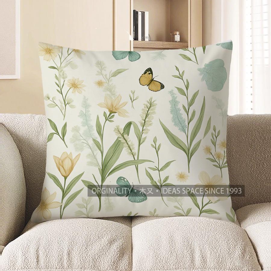 Home Decor Floral Patterned Throw Pillow For Cozy Spaces Pattern Cushion Cover Suitable For Sofa Bedroom Car Pillow Cover