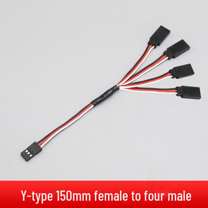"30-Core Servo Extension Cable for Model Cars and Aircraft, Male to Female, 150/200/300/500mm"
