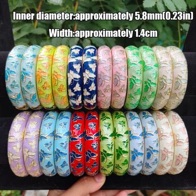 Wider Bracelet Cloisonne Bracelet Enamel Colored Oil Drip Enamel Bracelet Jewelry Gifts