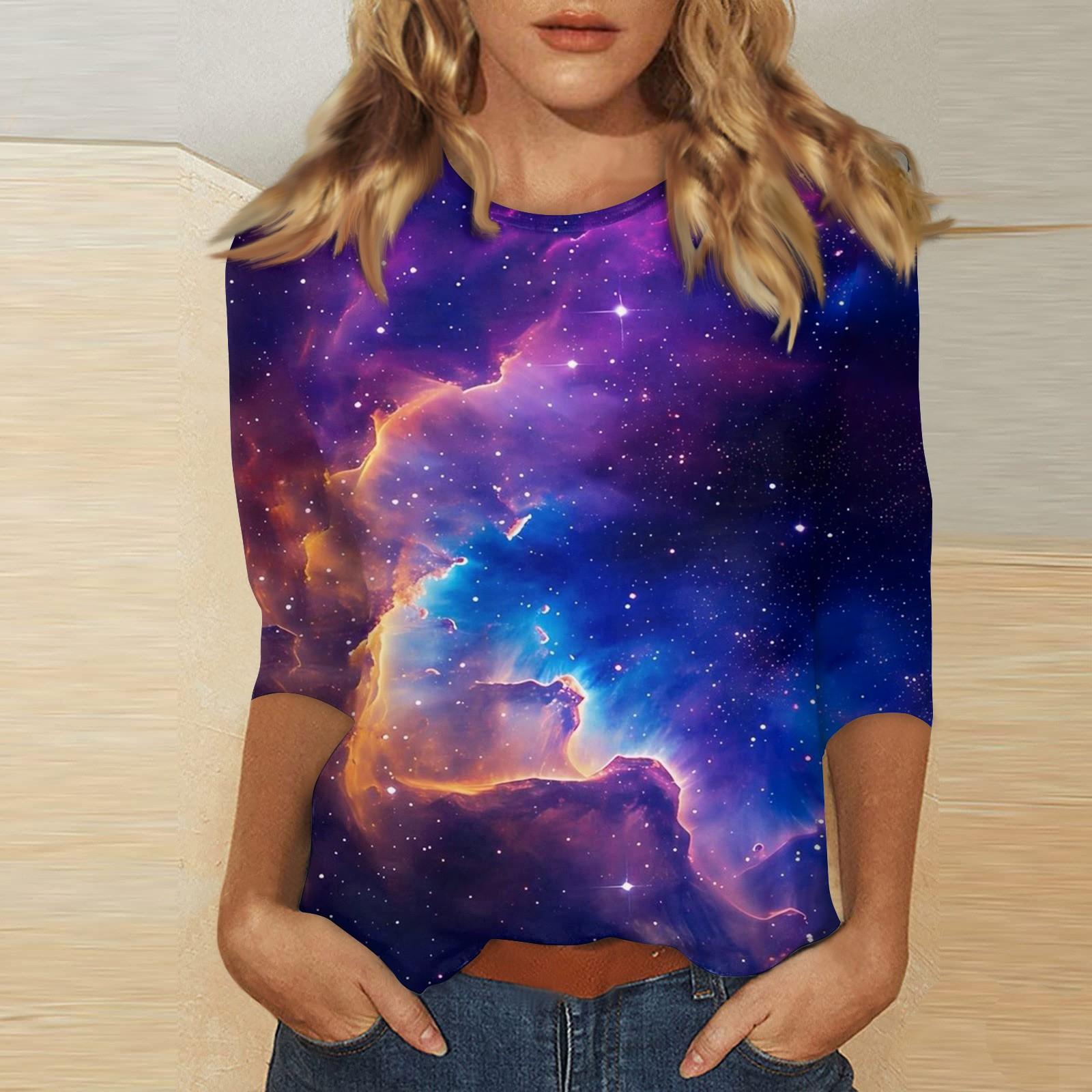 

Жіноча повсякденна вільна футболка на День Святого Валентина з круглим вирізом і рукавами три чверті XL