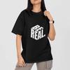 Be Real 3D Typography Graphic T Shirt Unisex Streetwear Casual Tee Men Women