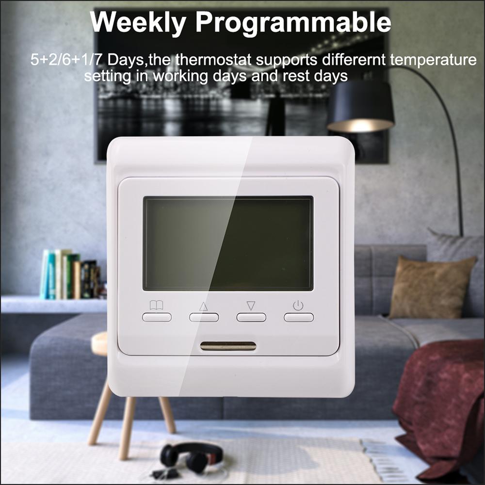 Wassererwärmung Universalpanel, Wasserfußbodenheizung Konstante Temperatur Temperatur Temperatur LCD Intelligenter Regler, I0H7