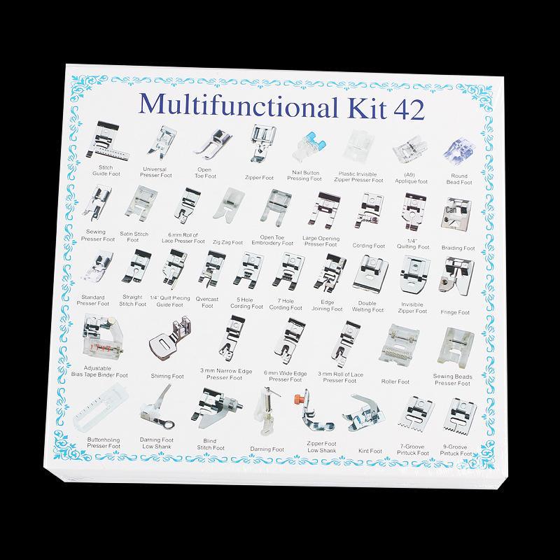 Multifunctional Sewing Machine Presser Foot Set: 32, 42, 48, 52, 62, 72 Pcs