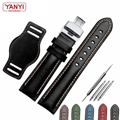 První vrstva hovězí kůže Náramek z pravé kůže 18 mm 20 mm 21 mm 22 mm pásek na hodinky matný pásek na hodinky S matným páskem na náramkové hodinky