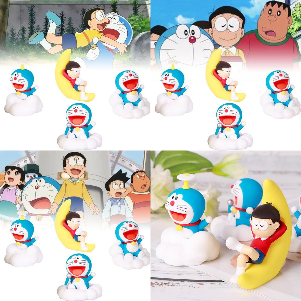Adorable Pvc Doraemon Night Sky Series Blind Box Figure For Collectors And Fans