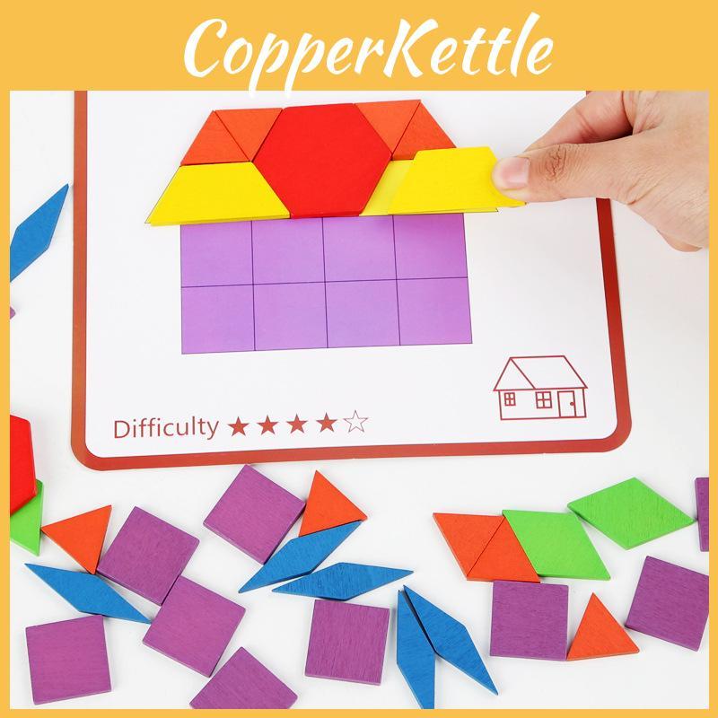 Wooden Shape Puzzle Educational Toy For Kids With Color Matching For Early Learning Development