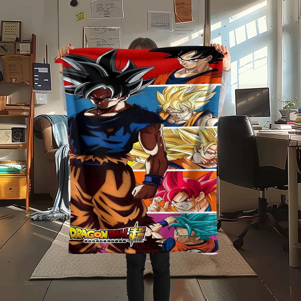 

Dragon Ball character Print Flannel Blanket High quality Comfortable for All Seasons Home Decor Warmth and Comfort Perfect for Christmas Gifts 80cm x 120cm