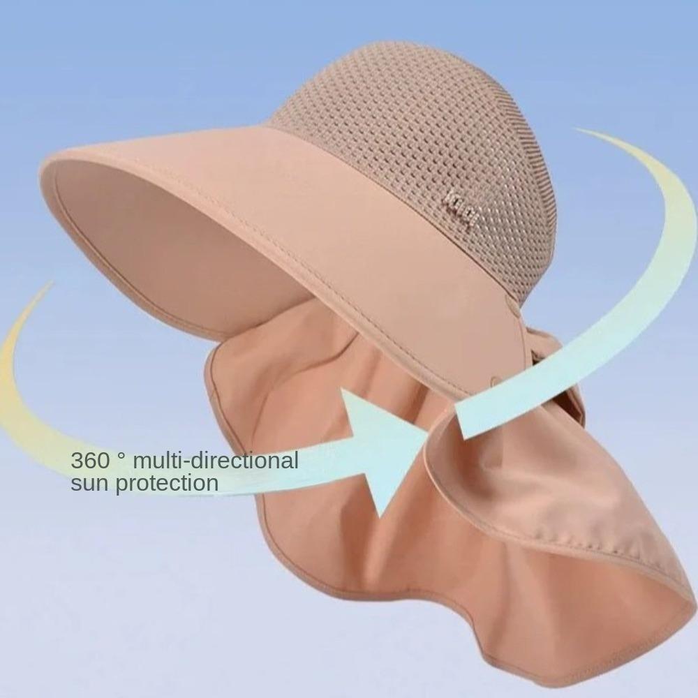Large Bowknot Bucket Hat Breathable Visor Hat Casual Beach Sun Cap  Women