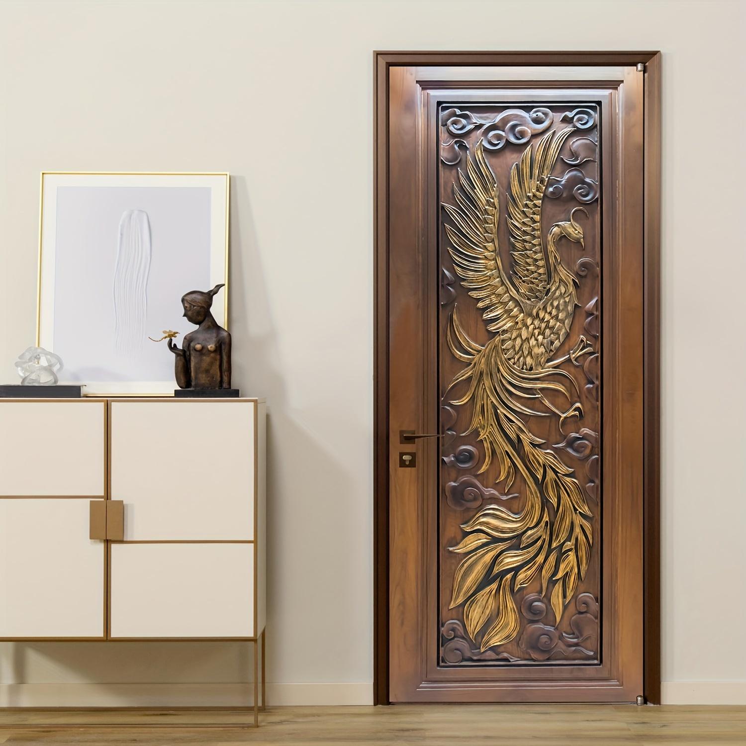 

3D-малюнок дерев’яних дверей. Наклейка на двері. Фреска. Шпалери для дверей, що самоклеяться. 40X120cm（1Pcs）