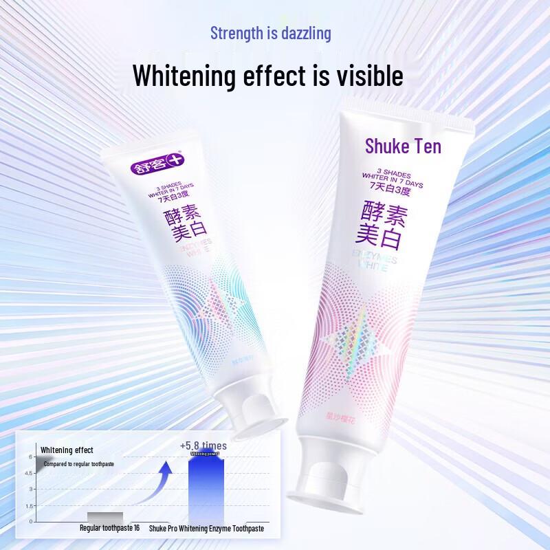 Shuke Enzyme Whitening Toothpaste Twin Pack