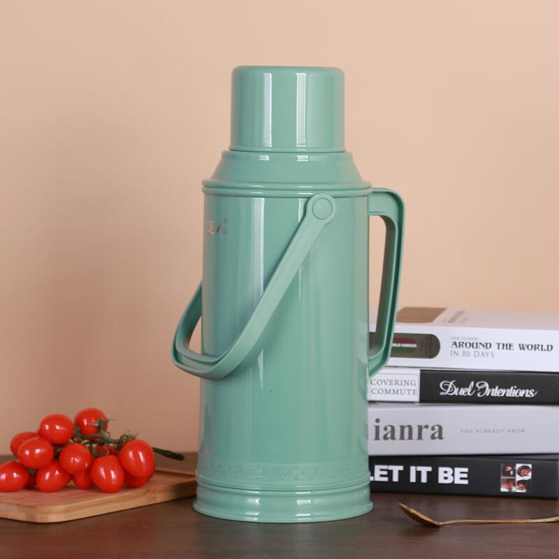 Wuzuo 3,2L Retro Glasemaillierte Thermoskanne