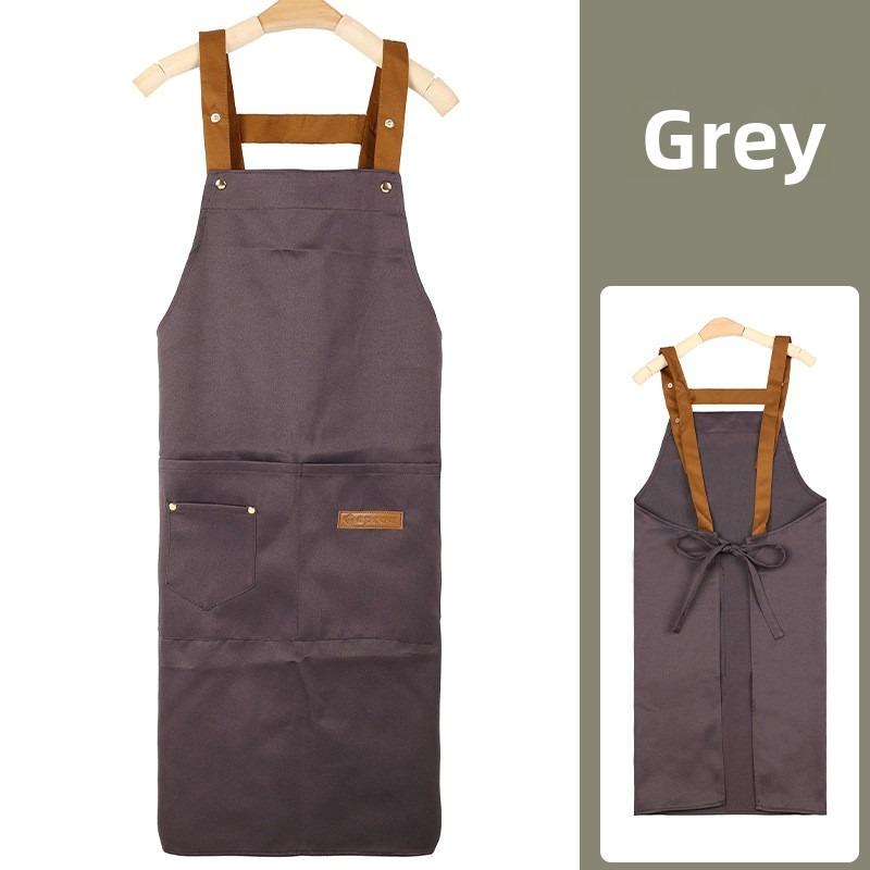 1pcs Waterproof Oil-Resistant Apron Home Kitchen Cooking Apron Workwear for Restaurant/Coffee/Milk Tea Shop