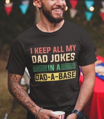Ich bewahre alle meine Papa-Witze in einer Papa-Basis auf. Lustige Papa-Shirts. Cooles Vatertagsgeschenk.