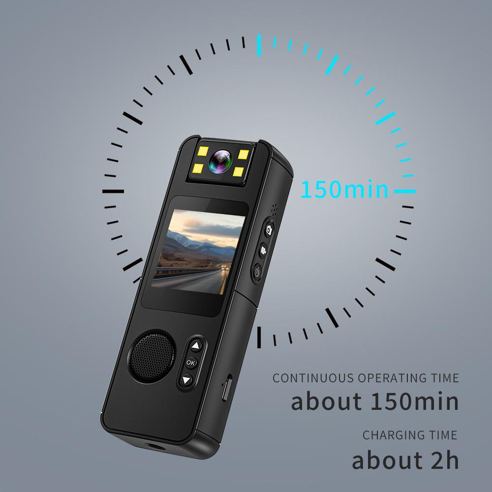 Hochauflösende Kamera, Outdoor-Radsportkamera, Sicherheitsrekorder für Strafverfolgungsbehörden, Vlog-Kamera