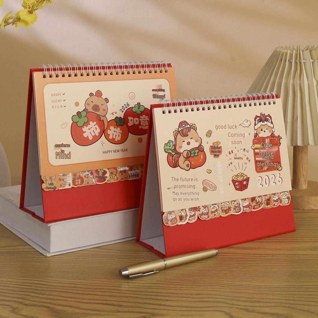 2026 Hochwertiger Desktop-Kalender Planer Schmuckstück