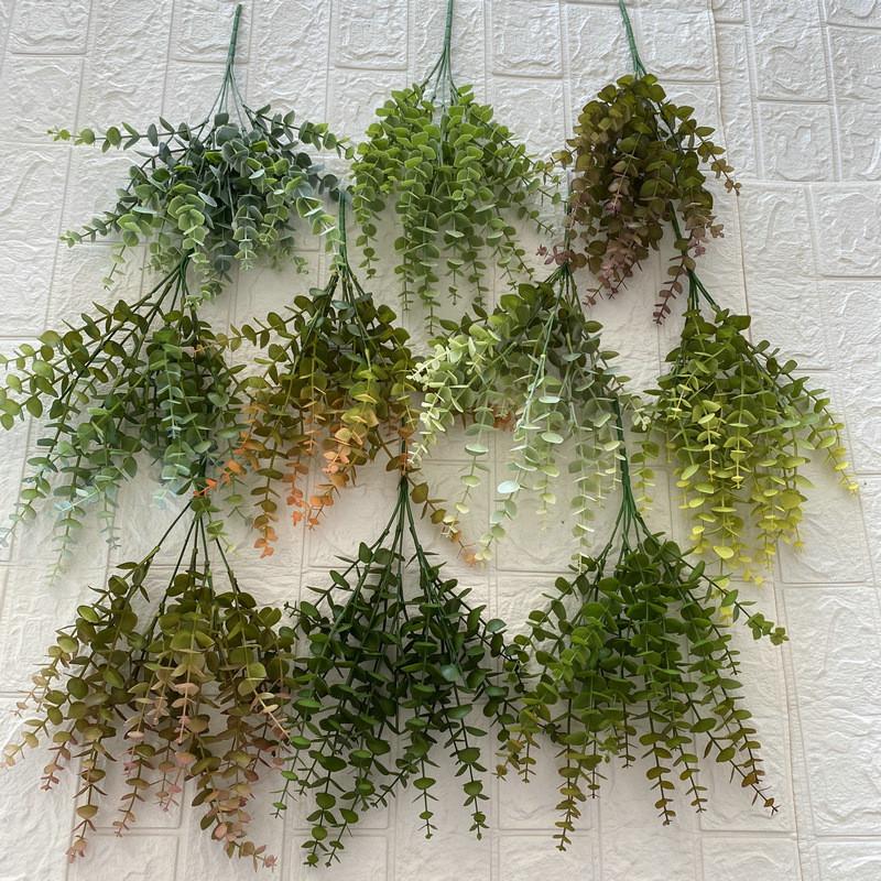 Artificial Eucalyptus Stems Plastic Faux Plants For Tabletop Decoration Gift