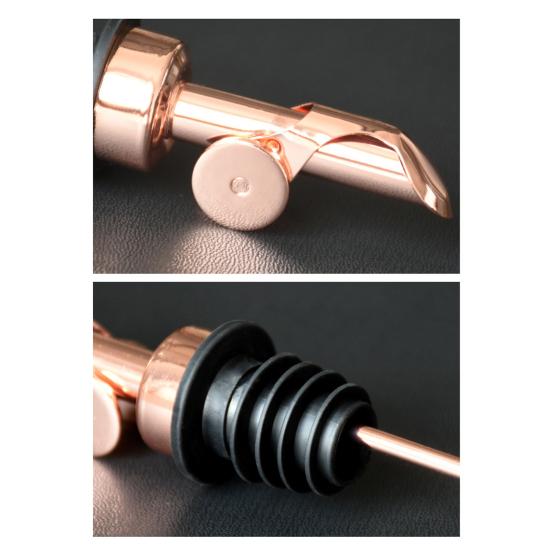 Automatic Wine Pourer Self-Sealing Stainless Steel Spout with Flow Control Drip-Free Liquor Dispenser for Bottles