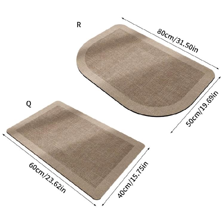 Zestaw 2 mat łazienkowych z ziemi okrzemkowej, antypoślizgowy, super chłonny, szybkoschnący, dywanik łazienkowy, wycieraczka do domu, design zapewniający bezpieczeństwo w łazience